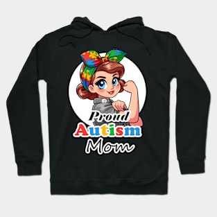 Proud Autism Mom Front & Back Hoodie